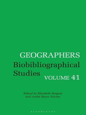 cover image of Geographers